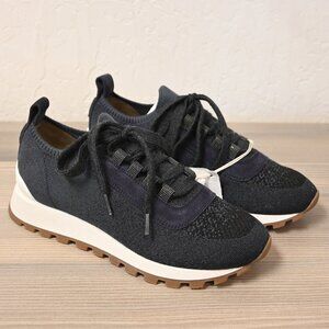 Brunello Cucinelli Cotton Knit Runner in Night Sky